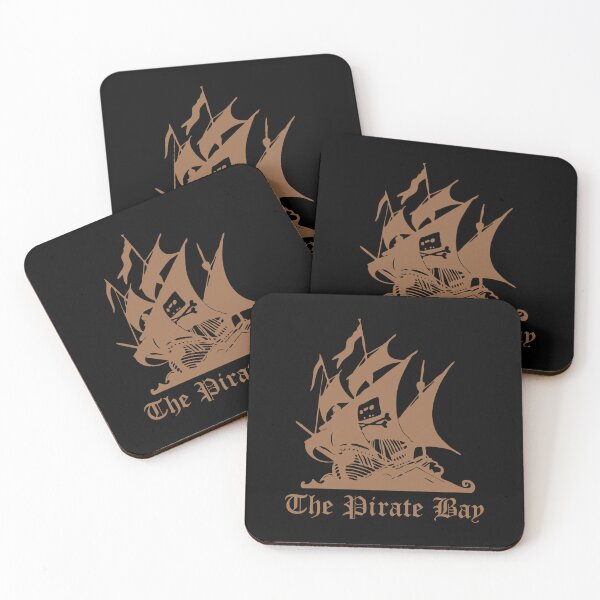 Item preview, The Pirate Bay Logo [Flat Colour On Black] designed and sold by DarklingAnubiss.
