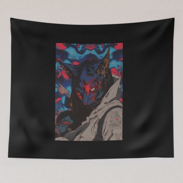 Item preview, Creepy Masked Cat Vaporwave Aesthetic designed and sold by Itsheartshop.