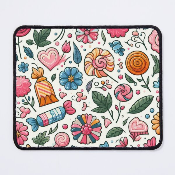 Item preview, Beautiful colorful print of flowers and candies designed and sold by Maira Guerrero.