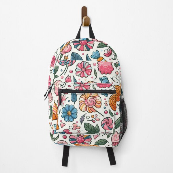 Item preview, Beautiful colorful print of flowers and candies designed and sold by Maira Guerrero.