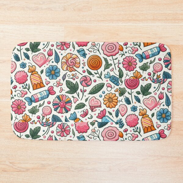 Item preview, Beautiful colorful print of flowers and candies designed and sold by Maira Guerrero.