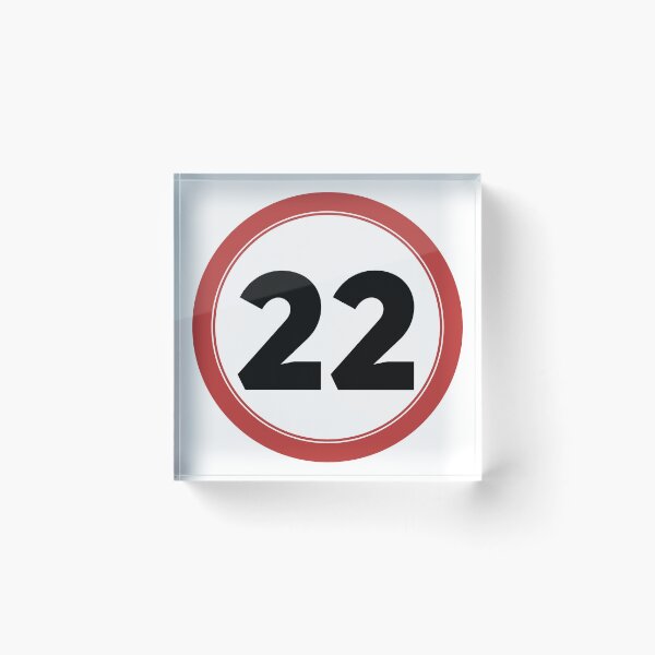 Item preview, Speed limit 22, happy 22nd birthday designed and sold by Wolagno.