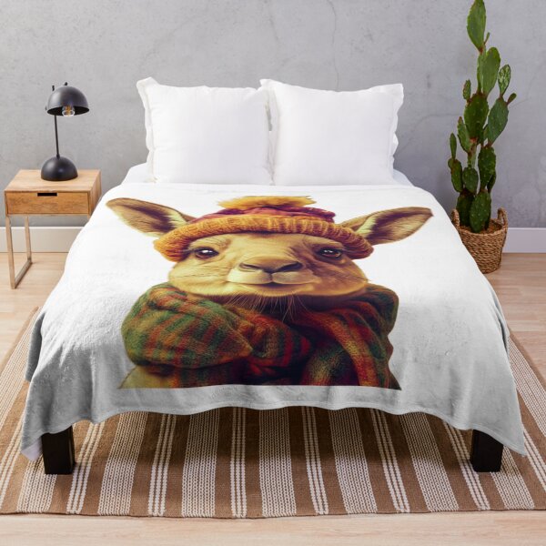 Item preview, Kangaroo in winter designed and sold by PixcelStudioB.