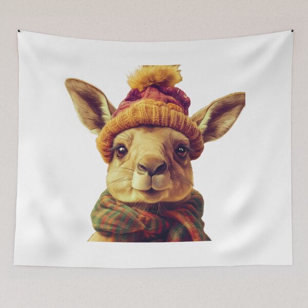 Item preview, Kangaroo in winter designed and sold by PixcelStudioB.