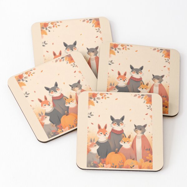 Item preview, Thanksgiving Kawaii Animals designed and sold by Itsheartshop.