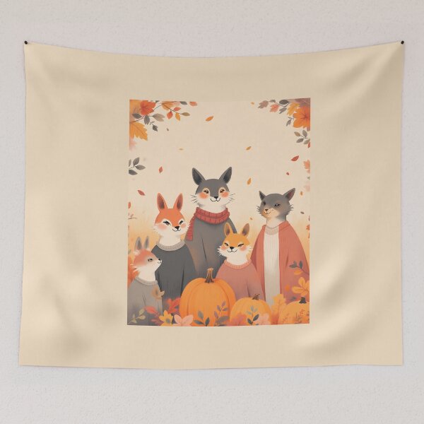 Item preview, Thanksgiving Kawaii Animals designed and sold by Itsheartshop.