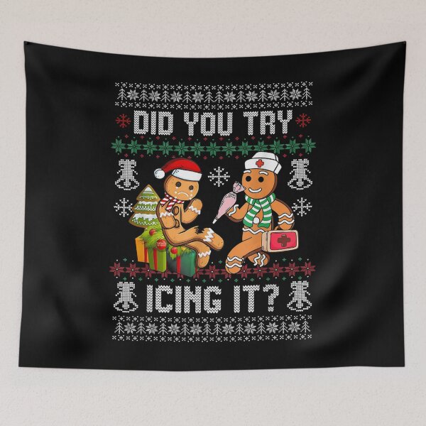 Item preview, Did You Try Icing It - Christmas Gingerbread Nurse Squad designed and sold by Tae-bois.