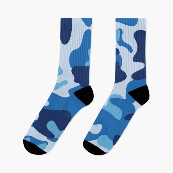 Artikelvorschau, Camo Blau entworfen und verkauft von SocksPlusClub.