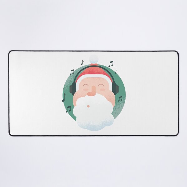 Item preview, Santa Whistling Tunes | Festive Portrait of Santa with Headset and Musical Notes designed and sold by TurtleDojo.
