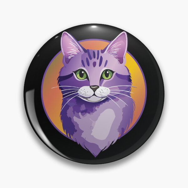 Item preview, Purple Cat with Sunny Background designed and sold by blueskiesforme.