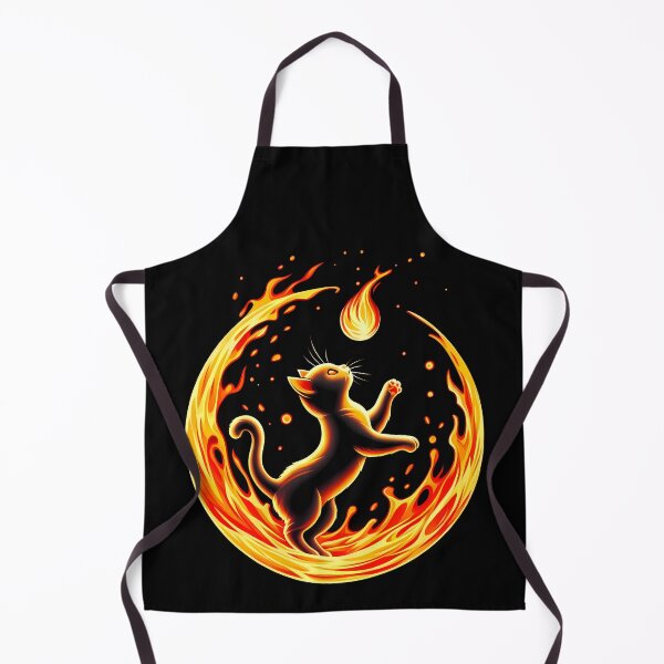 Item preview, Lava Fire Kitten Playing with Fireball, Ai Generated Art  designed and sold by ACC .