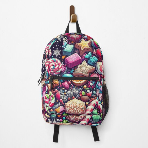 Item preview, Beautiful print of colorful sweets and snowflakes designed and sold by Maira Guerrero.