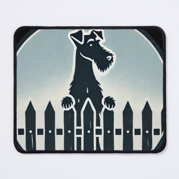 Item preview, Watchful terrier guarding his house! designed and sold by silhouettedogs.