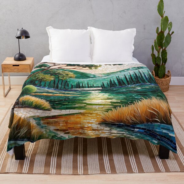 Item preview, Emerald shade glass mosaic landscape designed and sold by Moonde04.