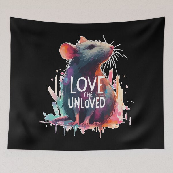 Item preview, Love The Unloved Funny Rat Owner Watercolor designed and sold by TomFrontierArt.