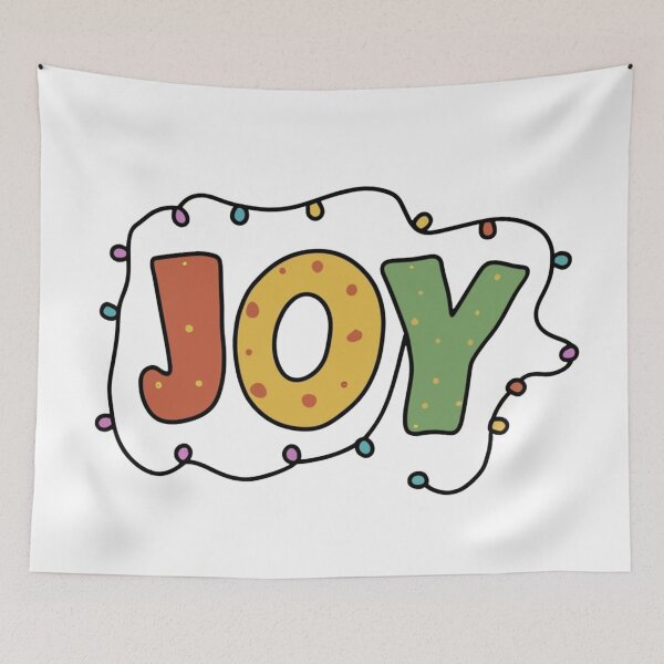 Item preview, Joy Christmas Lights Sticker | Festive Cheer Holiday Decor designed and sold by HahaHandlesHub.