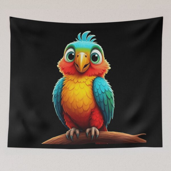 Item preview, Happy Parrot designed and sold by StickersRyous.