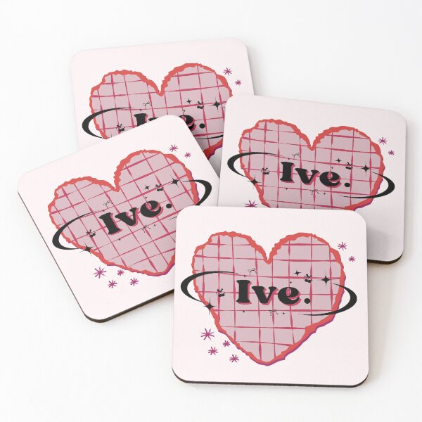 Item preview,  IVE Kpop K-Pop Design Heart Scrapbook Design Pink & Red designed and sold by AJUNICE STUDIO.
