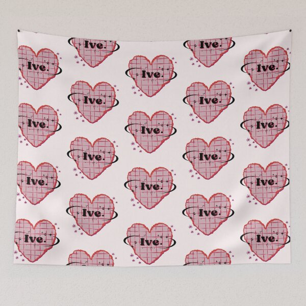 Item preview,  IVE Kpop K-Pop Design Heart Scrapbook Design Pink & Red designed and sold by AJUNICE STUDIO.