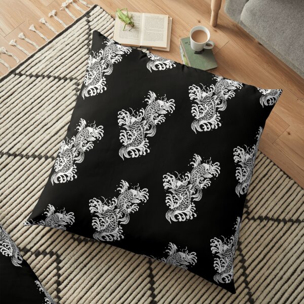 Koi Carp Tatouage Coussin de sol