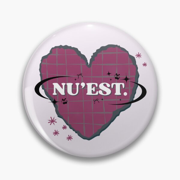 Item preview, Nu'est K-Pop Design Heart Scrapbook Design in Purple & Grey designed and sold by AJUNICE STUDIO.