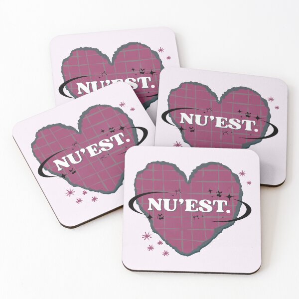 Item preview, Nu'est K-Pop Design Heart Scrapbook Design in Purple & Grey designed and sold by AJUNICE STUDIO.