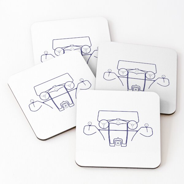 Item preview, Riley Kestrel / Lynx British classic 1930s sports car blue outline designed and sold by soitwouldseem.