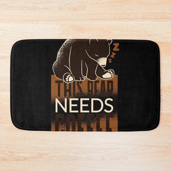 Item preview, This Bear Needs Coffee | Funny Sleeping Bear  designed and sold by TurtleDojo.