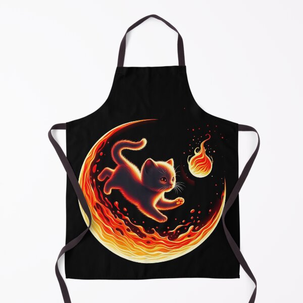 Item preview, Lava Fire Kitten Playing with Fireball, Ai Generated Art  designed and sold by ACC .