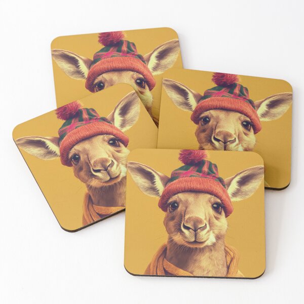 Item preview, Kangaroo in winter designed and sold by PixcelStudioB.
