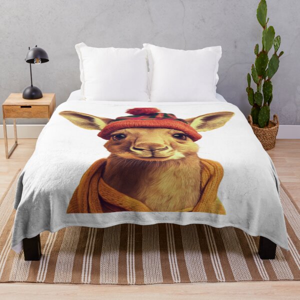 Item preview, Kangaroo in winter designed and sold by PixcelStudioB.