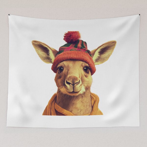 Item preview, Kangaroo in winter designed and sold by PixcelStudioB.