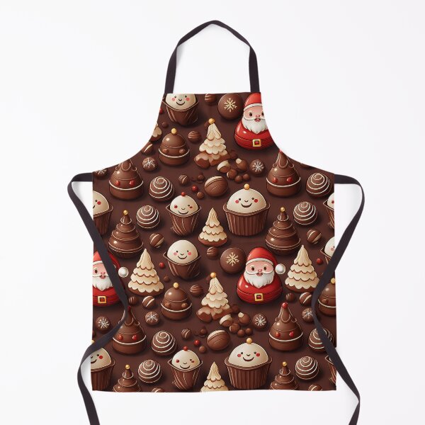 Item preview, Whimsical Chocolates: A whimsical pattern with chocolates shaped like Christmas trees and Santa Claus, adding a touch of magic to any project. designed and sold by Grang Art Artistic Designs.