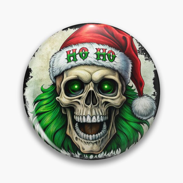 Artikelvorschau, Totenkopf Weihnachtsmann Ho Ho Ho entworfen und verkauft von LeeLooUA.