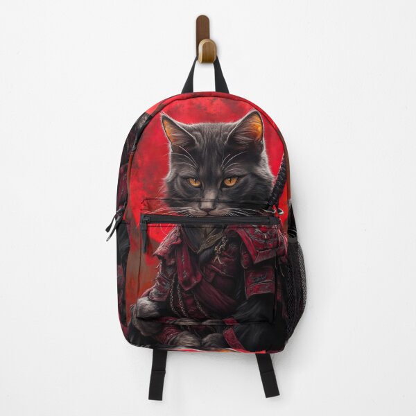 Item preview, Black Samurai Cat Blood Moon designed and sold by NPC-Trader.