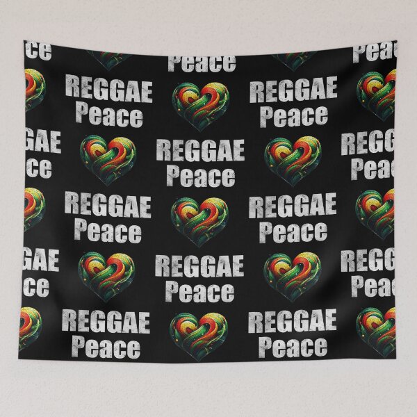Item preview, Love Peace Music Rasta Reggae Rastafari Roots Reggae Pride  designed and sold by Creat-Des.