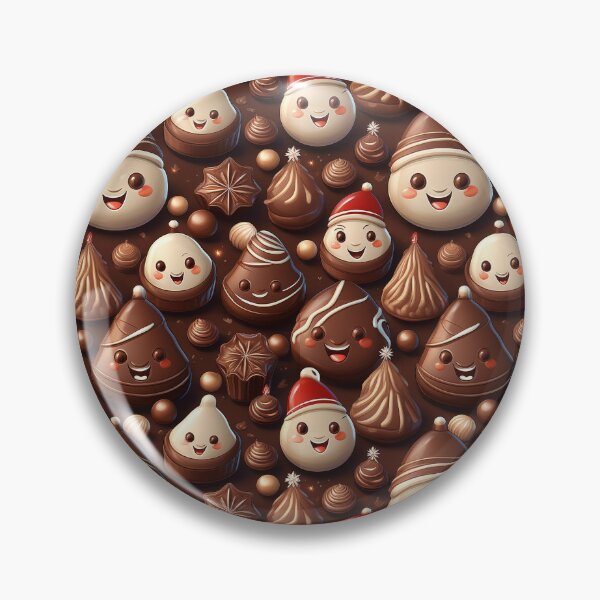 Item preview, Playful Chocolates: A playful pattern with chocolates shaped like funny cartoon characters, perfect for adding a touch of fun to any project.  designed and sold by Grang Art Artistic Designs.