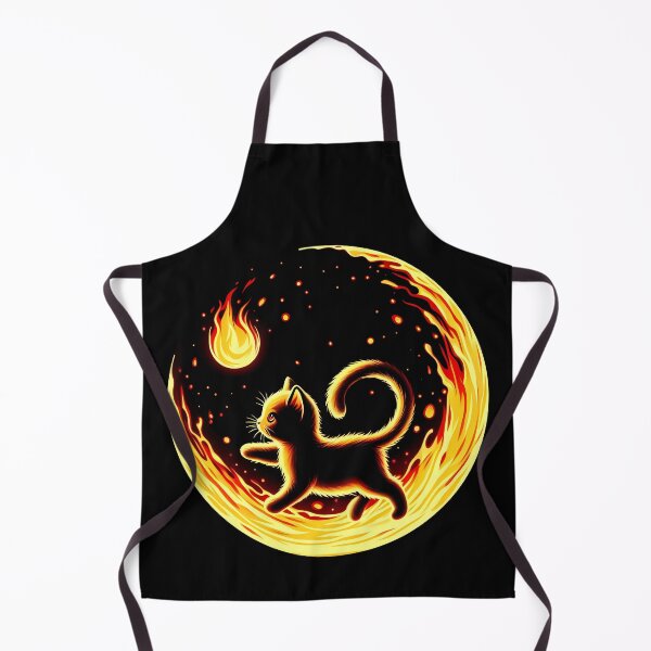 Item preview, Lava Fire Kitten Playing with Fireball, Ai Generated Art  designed and sold by ACC .