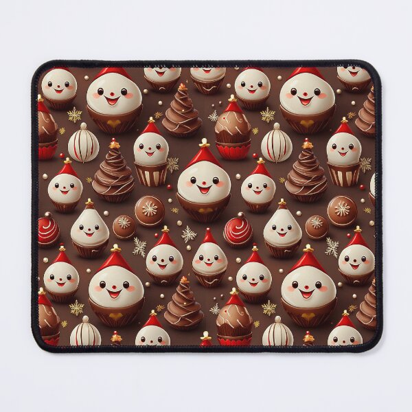 Item preview, Chocolate Treats: A whimsical pattern with chocolates shaped like Happy Christmas treats, adding a touch of magic to any project. designed and sold by Grang Art Artistic Designs.