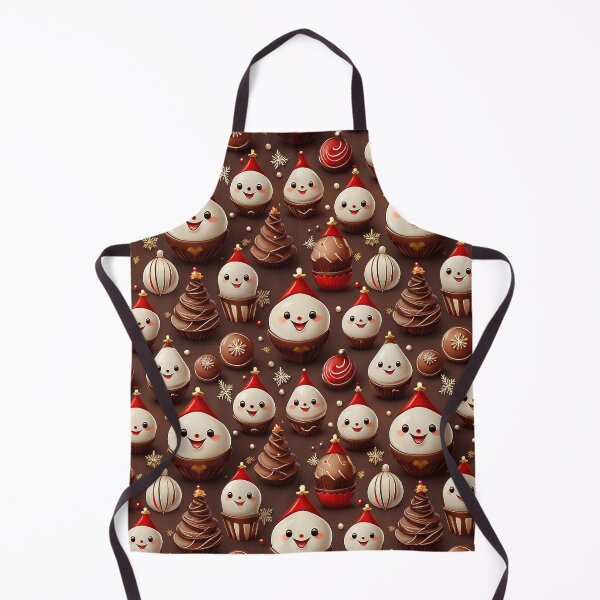 Item preview, Chocolate Treats: A whimsical pattern with chocolates shaped like Happy Christmas treats, adding a touch of magic to any project. designed and sold by Grang Art Artistic Designs.