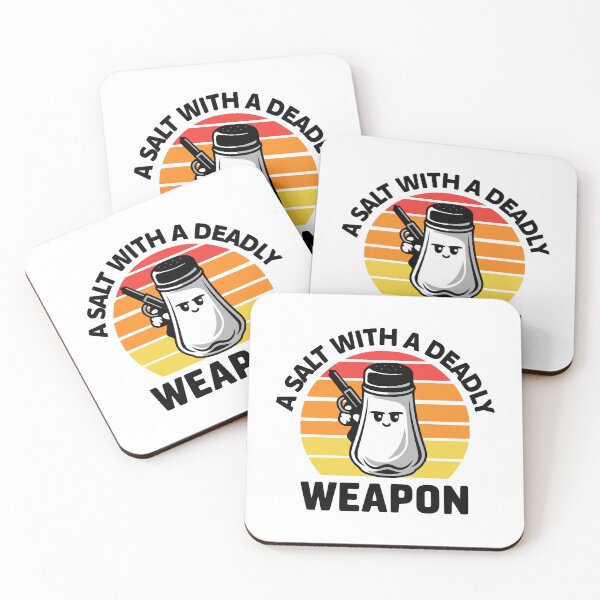 Item preview, A Salt With A Deadly Weapon! Cute Salt Shaker Pun designed and sold by PMCreative.
