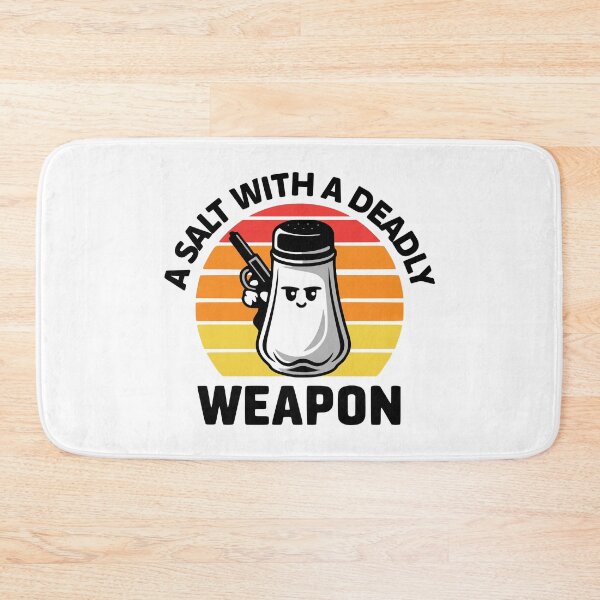 Item preview, A Salt With A Deadly Weapon! Cute Salt Shaker Pun designed and sold by PMCreative.