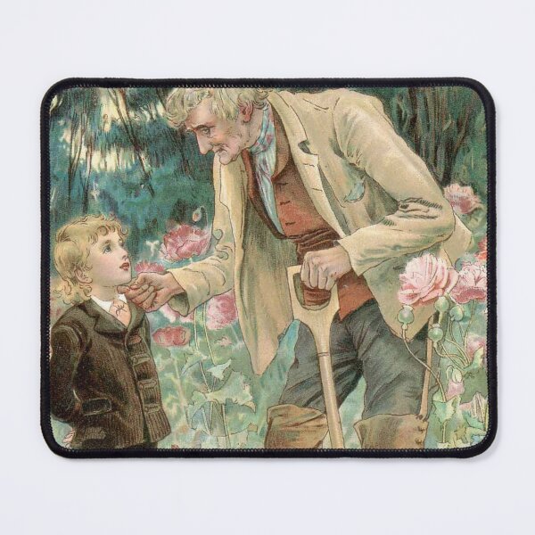 Item preview, Grampa and Grandson vintage art designed and sold by Vintage Designs +.
