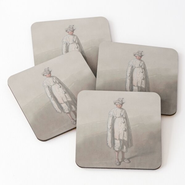 Item preview, Pierrot Clown vintage illustration designed and sold by Vintage Designs +.