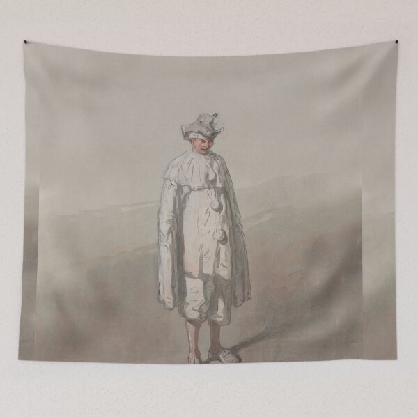 Item preview, Pierrot Clown vintage illustration designed and sold by Vintage Designs +.