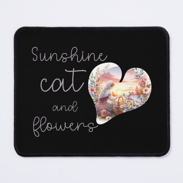 Item preview, Love: Sunshine cat and flowers designed and sold by MatysDesign.