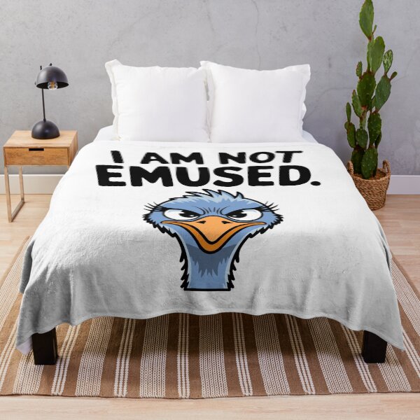Item preview, I Am Not Emused! Funny Emu Pun designed and sold by PMCreative.