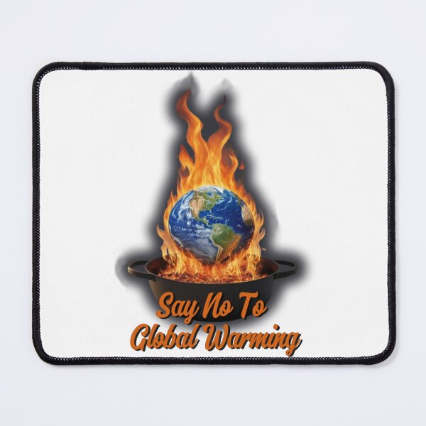 Item preview, Say No to Global Warming - Earth on a Frying Pan designed and sold by AleksKos.