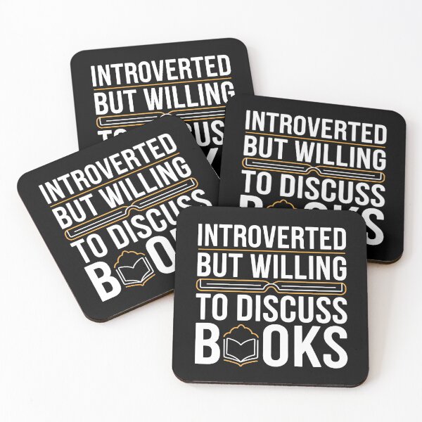 Item preview, Introverted But Willing To Discuss Books Reading Enthusiast Book Lover designed and sold by KLArtzStore.