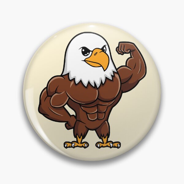 Item preview, Muscular American Eagle! Cute Bodybuilding Eagle designed and sold by PMCreative.